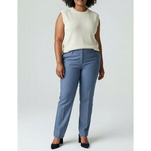 Classic Blue Denim Gap Slim Cropped Trousers Womens Professional Pants